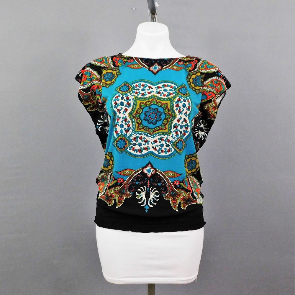 Madison Women Shirt Blue Multicolor PP‎